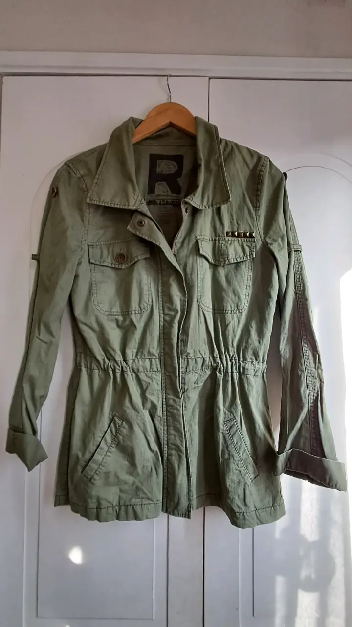 Chaqueta militar verde