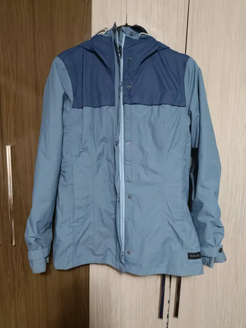 Parka azul mujer impermeable - 1