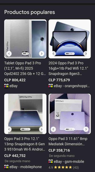 Tablet Oppo Pad 3 Pro CHINA - miniatura 6