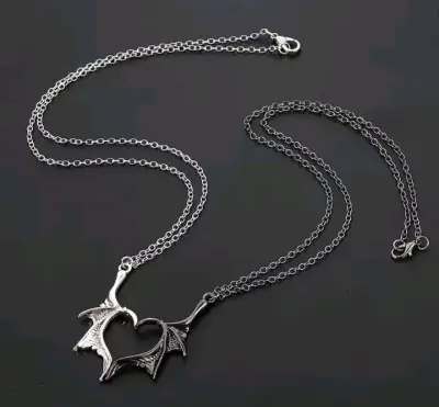Collar de cuervo metálico - miniatura 1