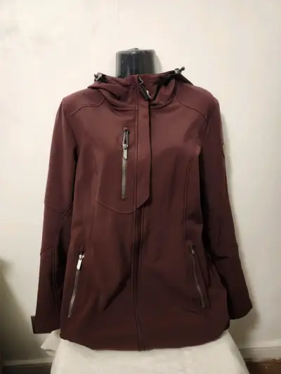 Chaqueta marrón con capucha - miniatura 1