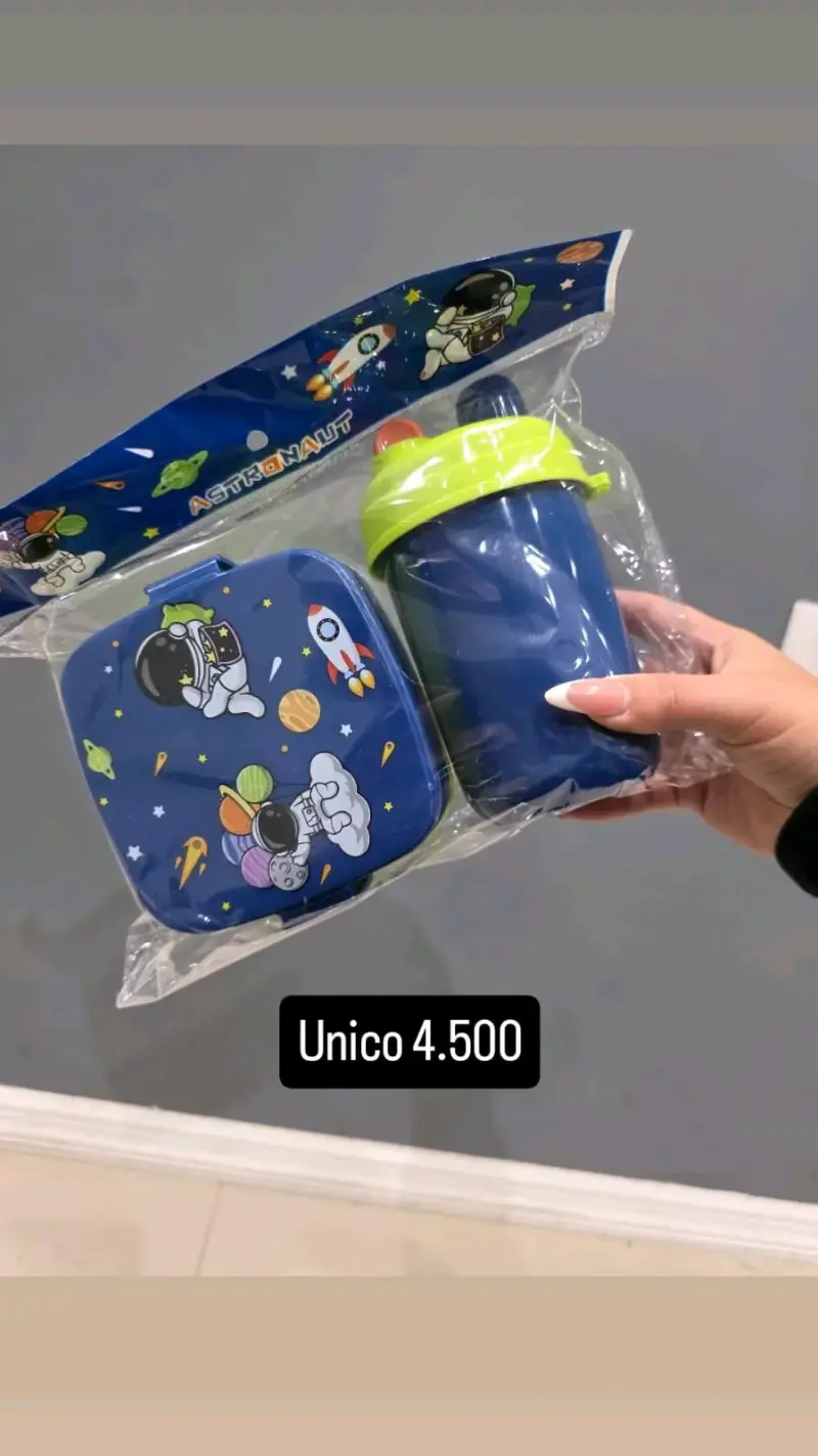 Set almuerzo infantil astronauta
