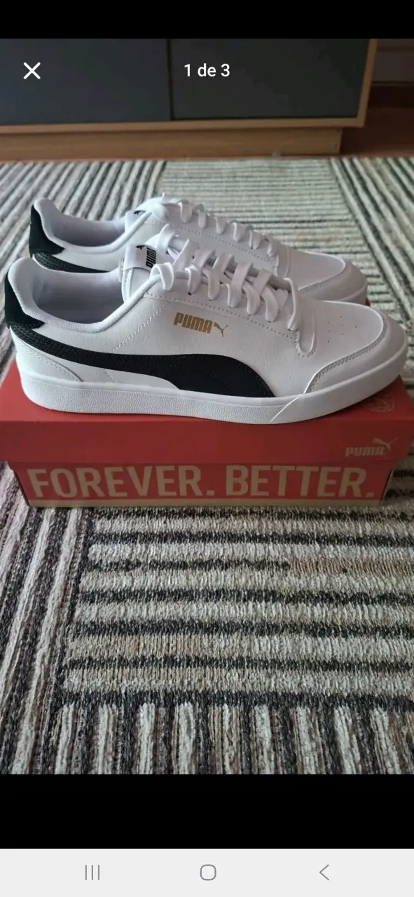 Zapatillas blancas Puma deportivas talla 42 - 1