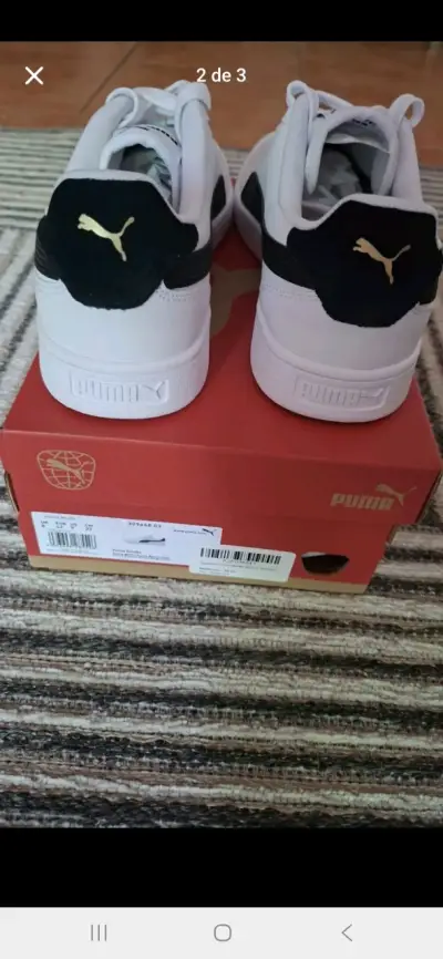 Zapatillas blancas Puma deportivas talla 42 - miniatura 2
