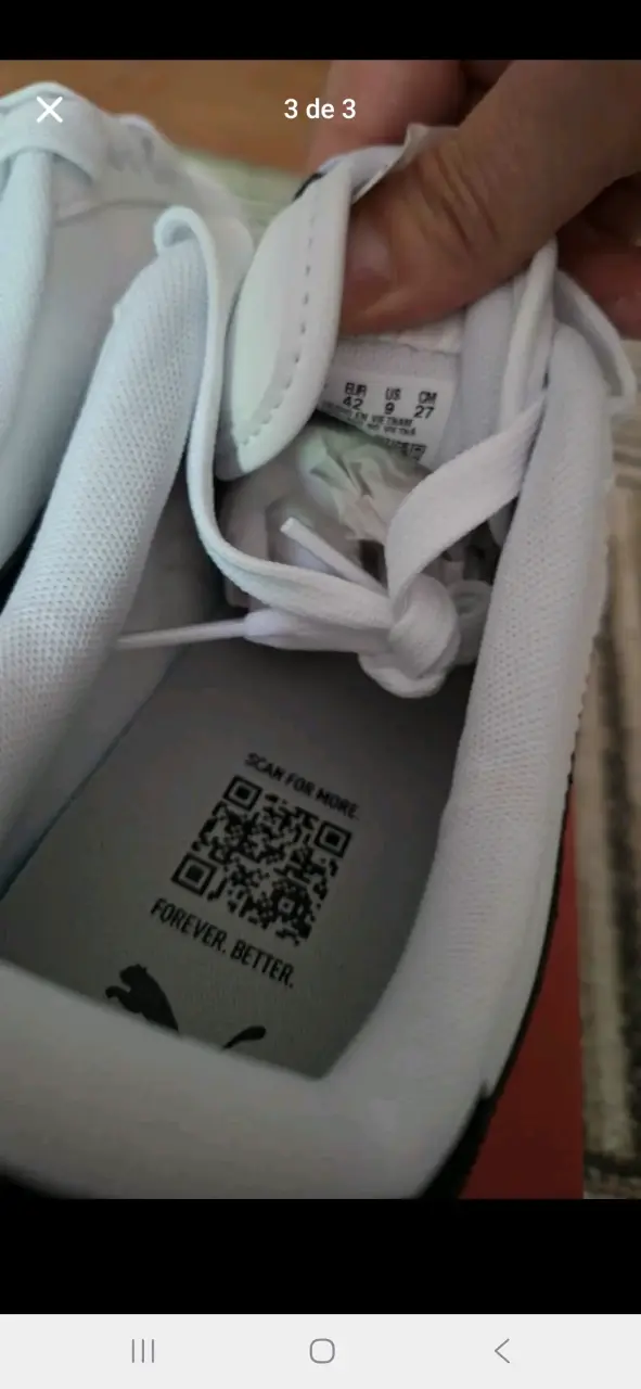 Zapatillas blancas Puma deportivas talla 42 - 3