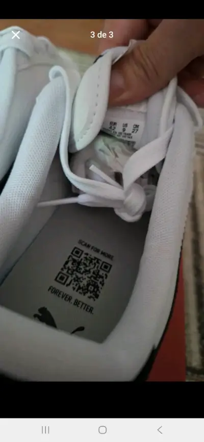 Zapatillas blancas Puma deportivas talla 42 - miniatura 3