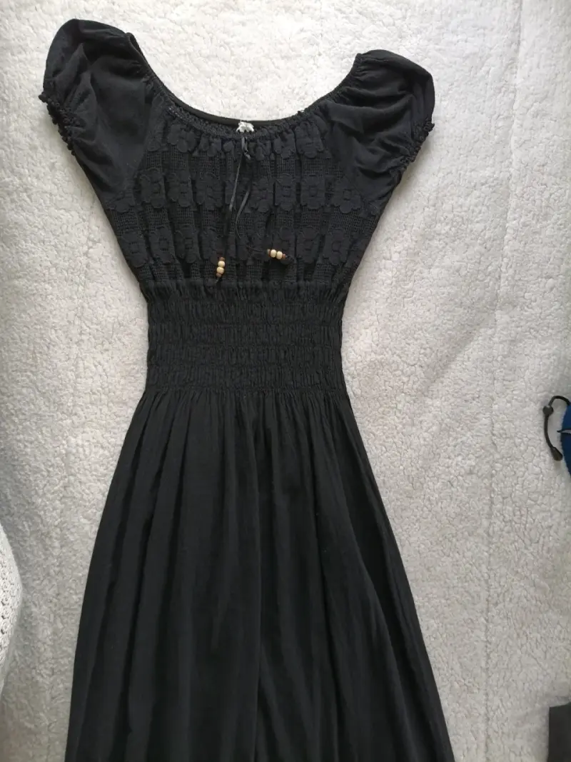 Vestido negro bohemio - 2