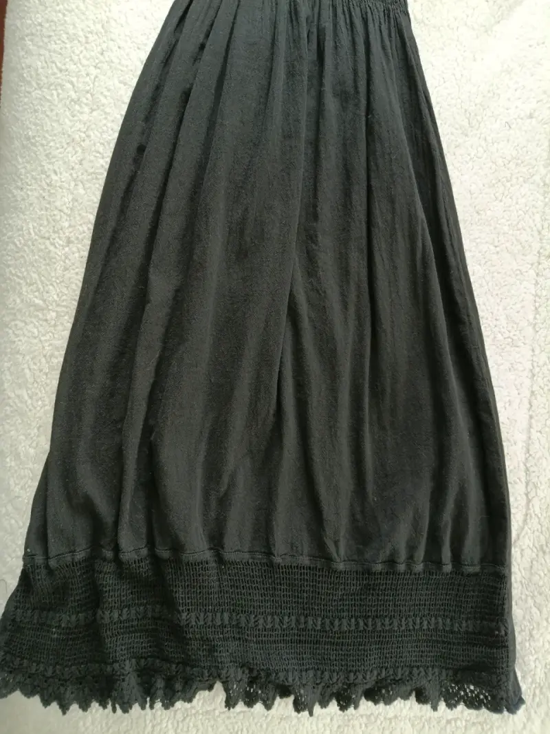 Vestido negro bohemio - 3