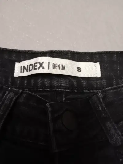 Falda denim negra desgastada - miniatura 2