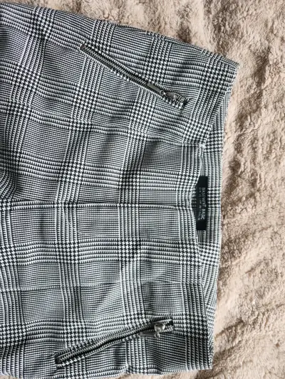 Pantalón a cuadros con cierre - miniatura 3