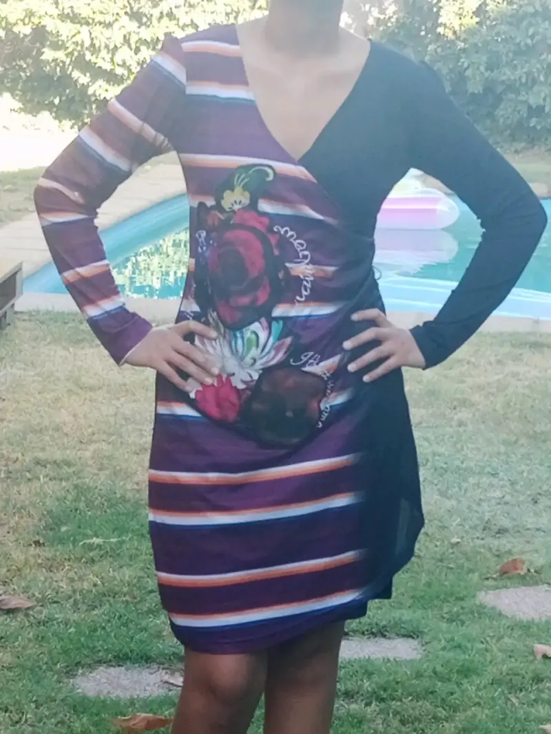 Vestido floral de manga larga - 2