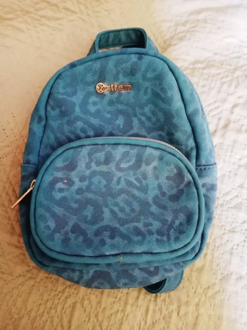 Mochila azul Xtrem con estampado - 1