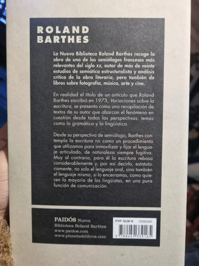 Libro 'Variaciones sobre la escritura' - 2
