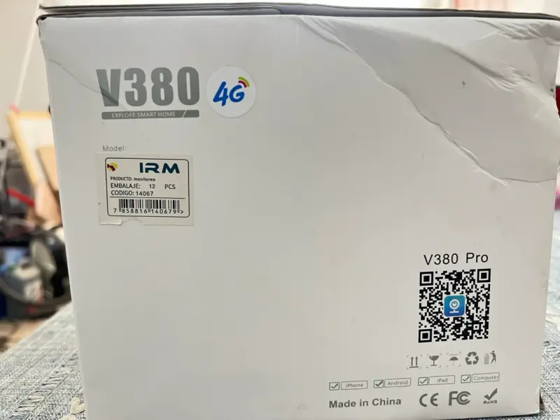 Cámara Solar V380 Pro 4G Nueva – Panel Solar Inclu - 3