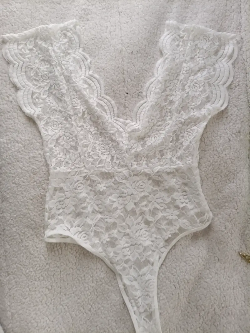Body blanco de encaje - 1