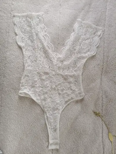 Body blanco de encaje - miniatura 2