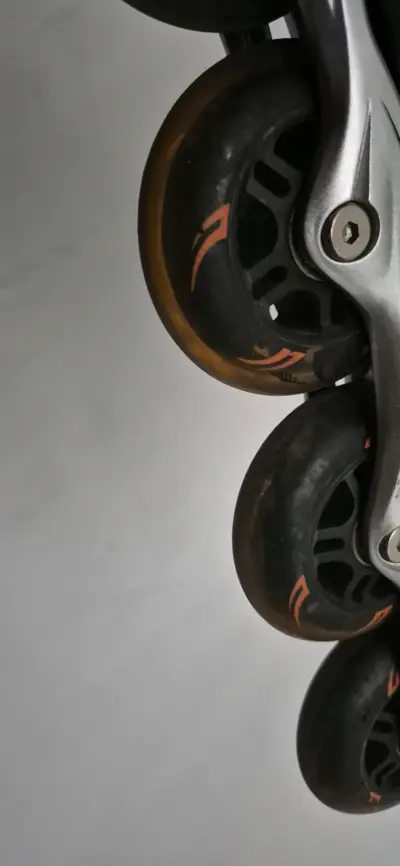 Patines en línea Powerslide gris y naranja - miniatura 2