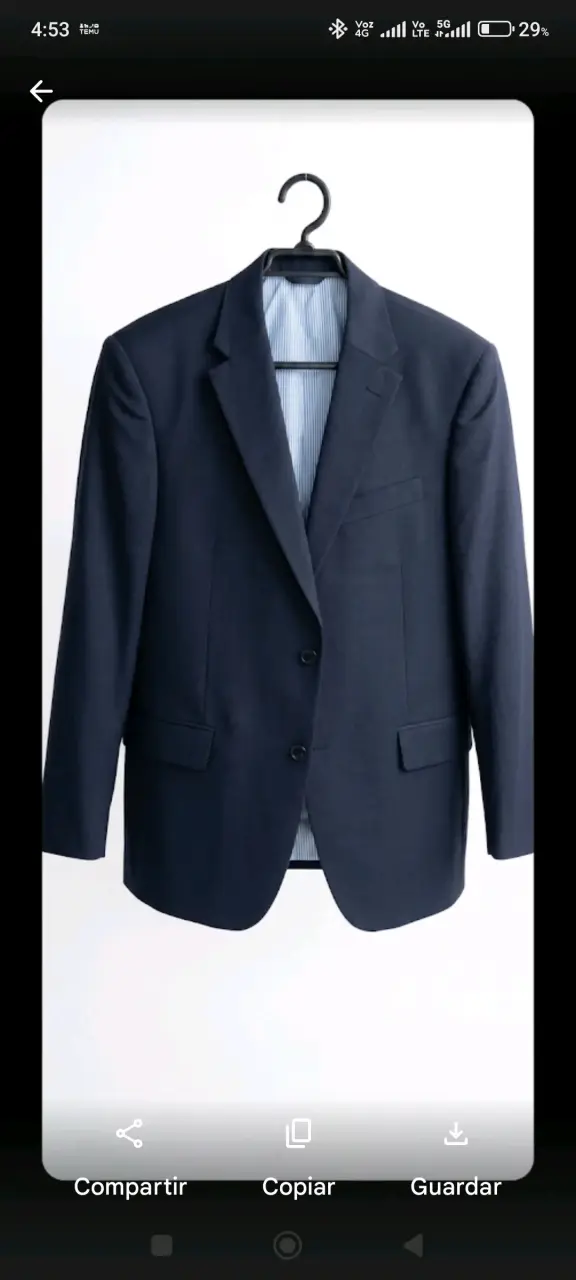 Blazer azul marino elegante - 1