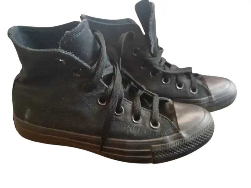 Zapatillas negras de lona Converse - 1