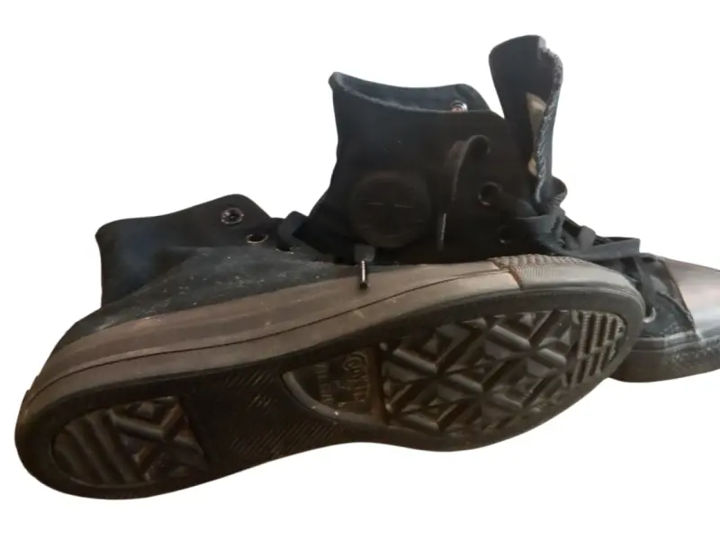Zapatillas negras de lona Converse - 2