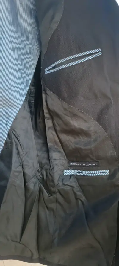 Blazer negro elegante forrado - miniatura 1