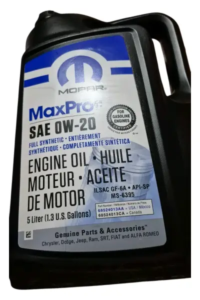 Aceite de motor Mopar 0W-20 - miniatura 1