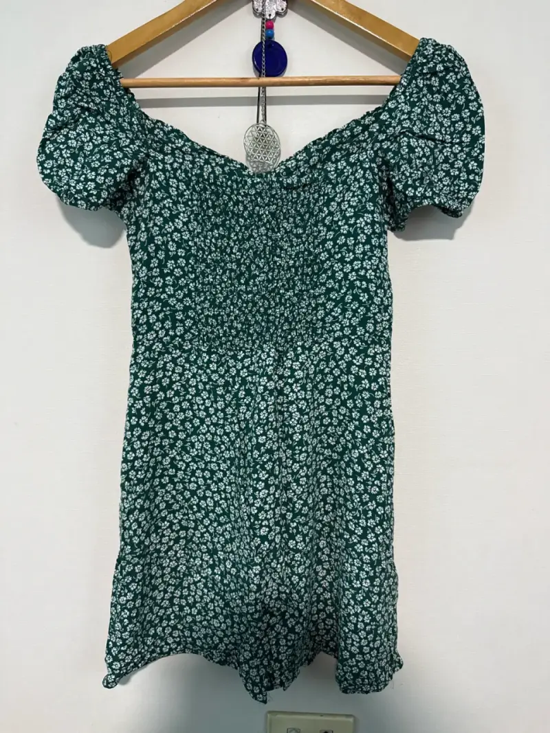 Vestido floral verde - 2