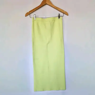 Falda lápiz verde limón - miniatura 1