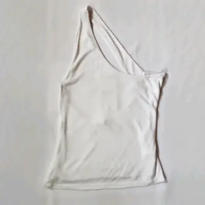 Polera blanca un hombro Zara retorno - miniatura 2