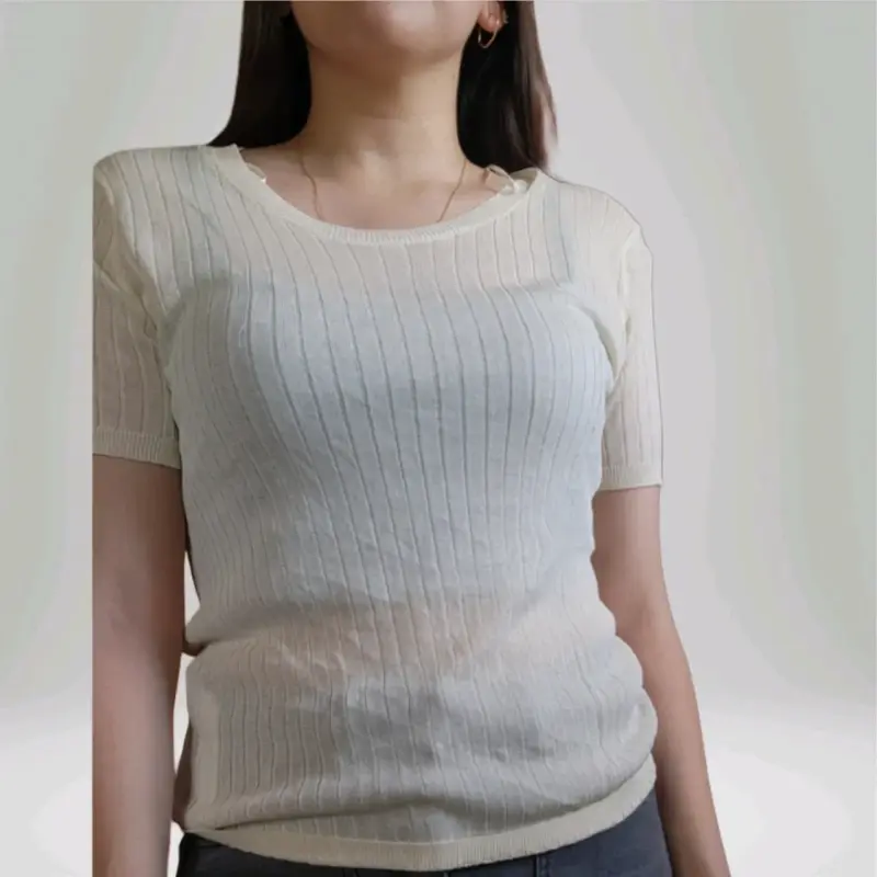 Polera beige marca Zara (retorno) - 3