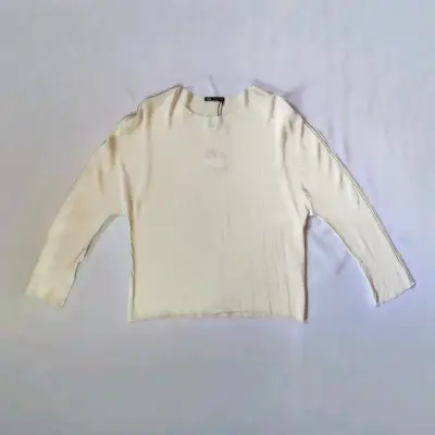 Polera beige manga larga - miniatura 1
