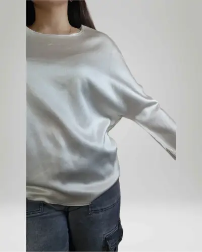 Polera beige manga larga - miniatura 4