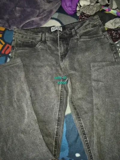 Jeans grises talla 42 - miniatura 1