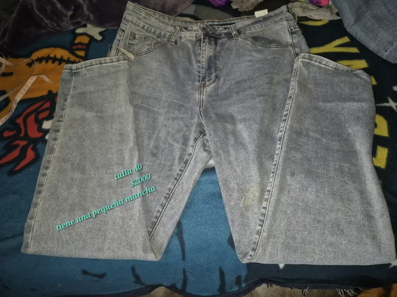 Jeans grises talla 42 - 3