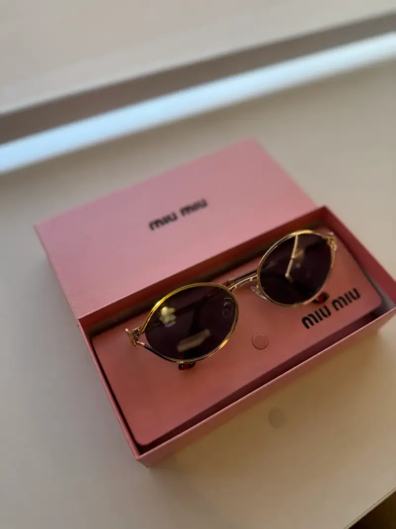 Gafas de sol Miu Miu doradas - 6