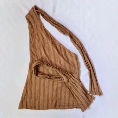 Polera marrón una manga Zara(retorno) - miniatura 1