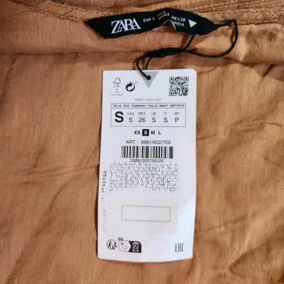 Polera marrón una manga Zara(retorno) - miniatura 3