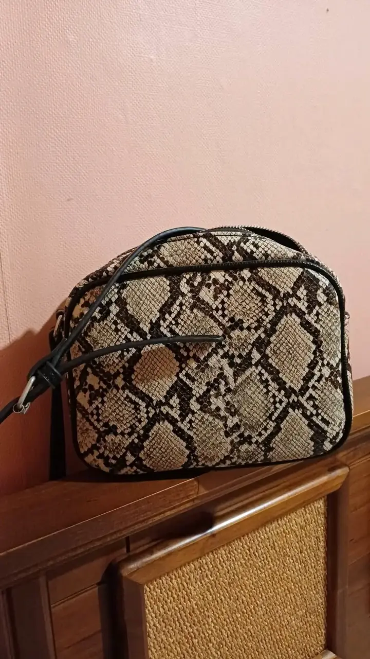 Bolso cruzado estampado serpiente - 3