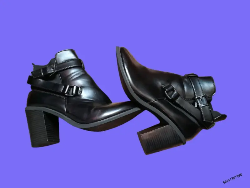Botines de cuero negro - 2