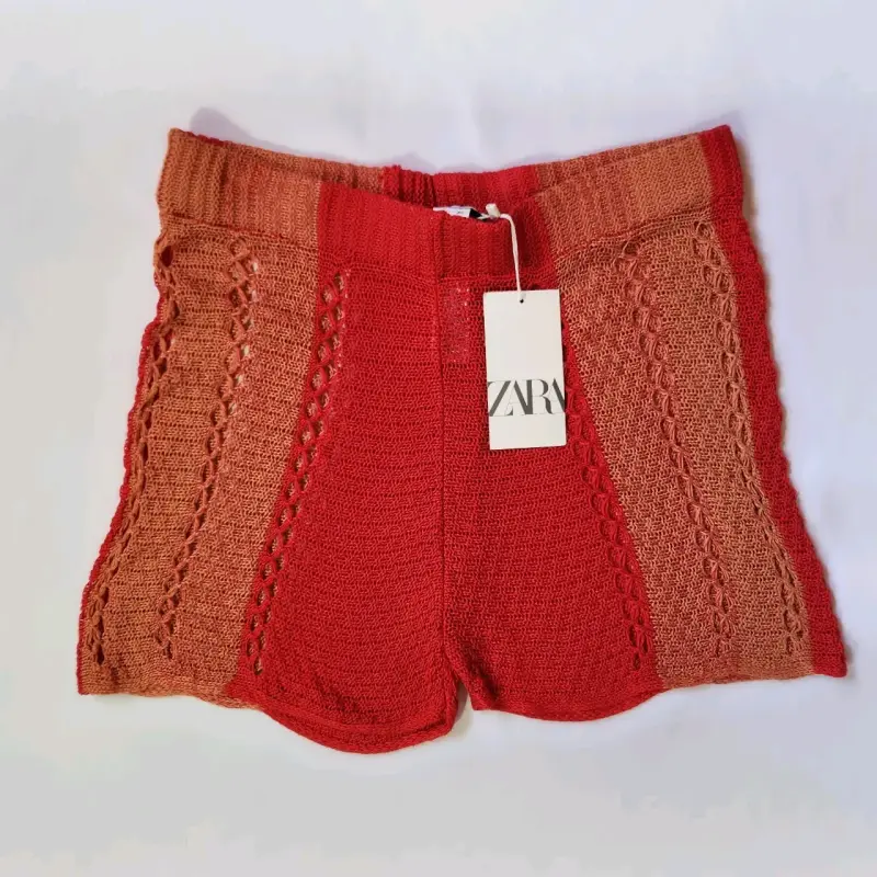 Short tejido rojo Zara(retorno) - 1