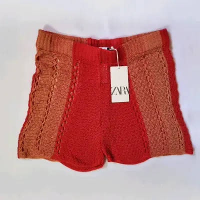 Short tejido rojo Zara(retorno) - miniatura 1