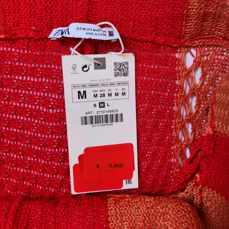 Short tejido rojo Zara(retorno) - 2