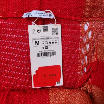 Short tejido rojo Zara(retorno) - miniatura 2