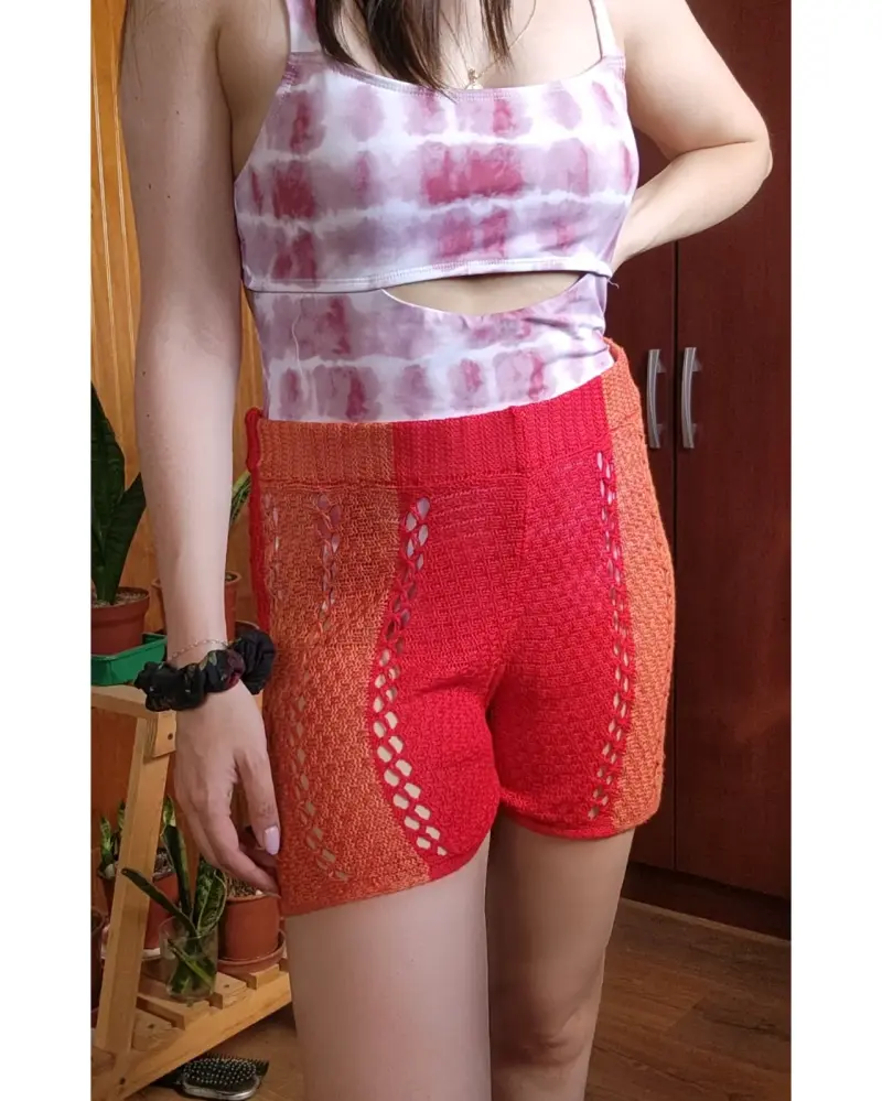 Short tejido rojo Zara(retorno) - 3