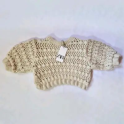 Sweater tejido beige Zara(retorno) - miniatura 1