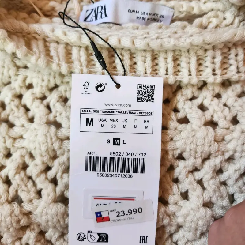 Sweater tejido beige Zara(retorno) - 3