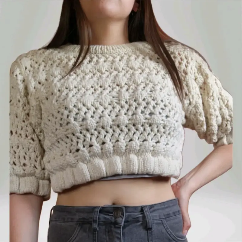 Sweater tejido beige Zara(retorno) - 4
