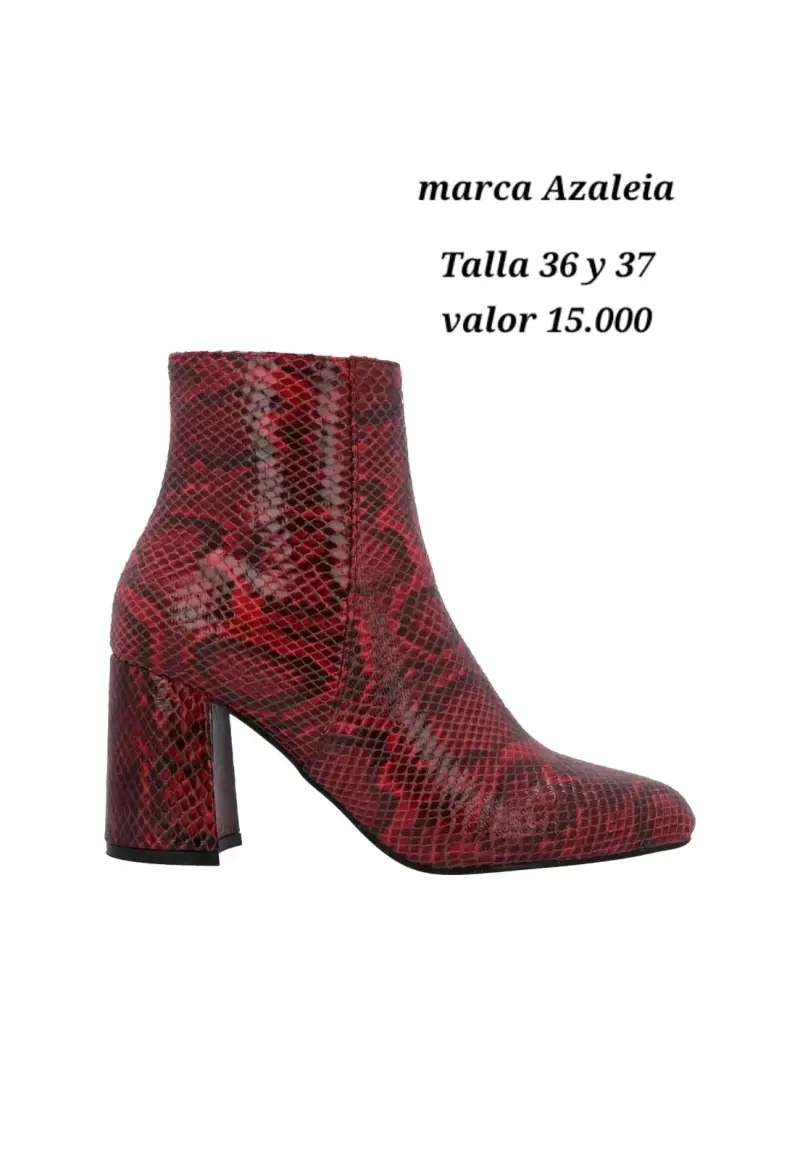 Botines rojos y negro Azaleia - 1