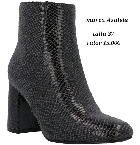 Botines rojos y negro Azaleia - 2