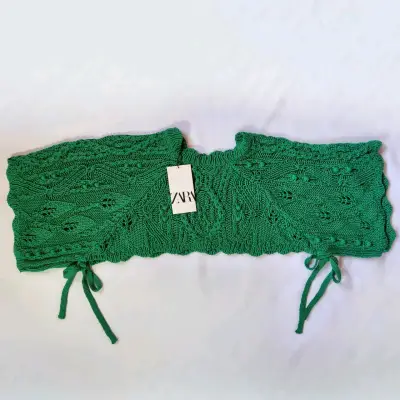 Chaleco verde de punto Zara(retorno) - miniatura 1
